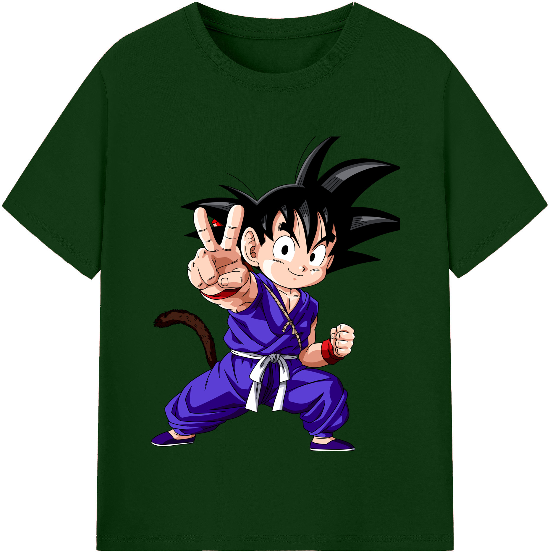 （画像用） ドラゴンボール 孫悟空（そん ごくう）Son Goku カカロット DRAGON BALL Kakarotto 綿100％半袖Tシャツ（フロントプリント）